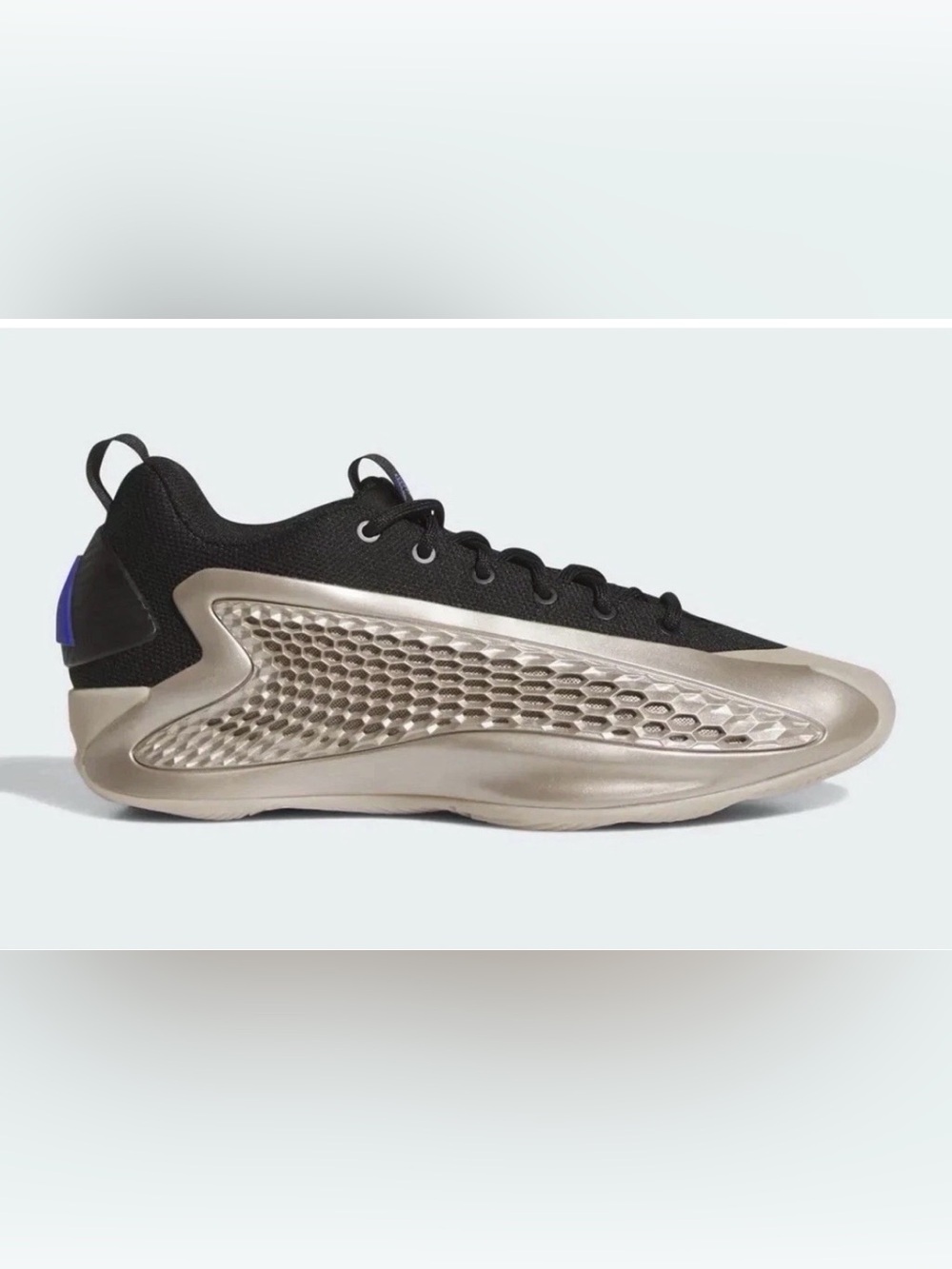 Adidas AE Ant Edwards 1 Low Champagne Metallic Basketball Sneakers Mens Size 12